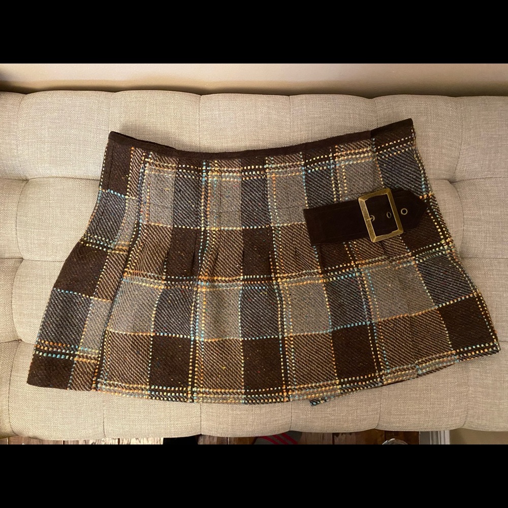 NWOT Free People wrap mini skirt